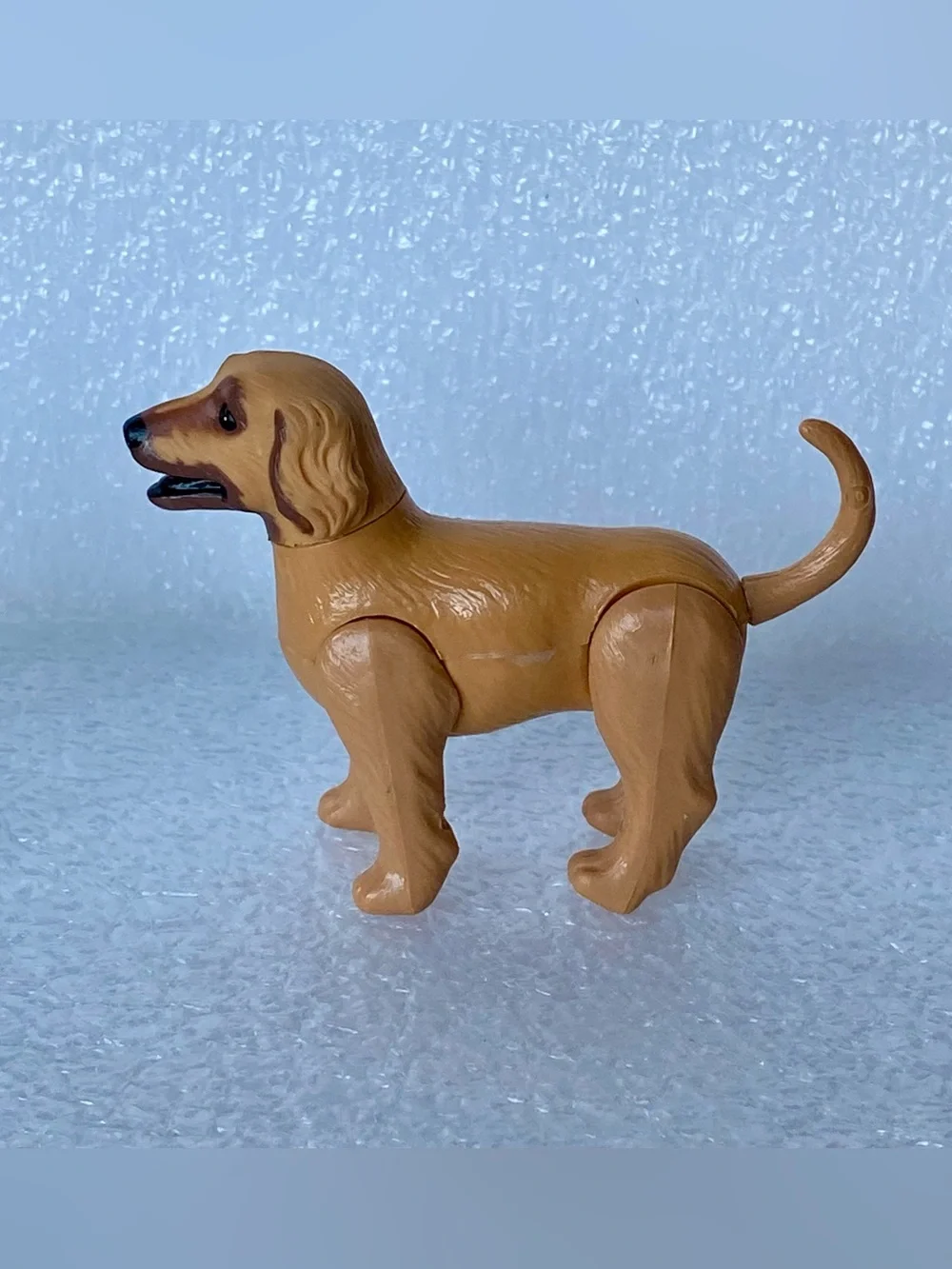 Vintage Barbie Pet Mattel 1981 Afghan Hound Puppies Gray & Brown Dogs